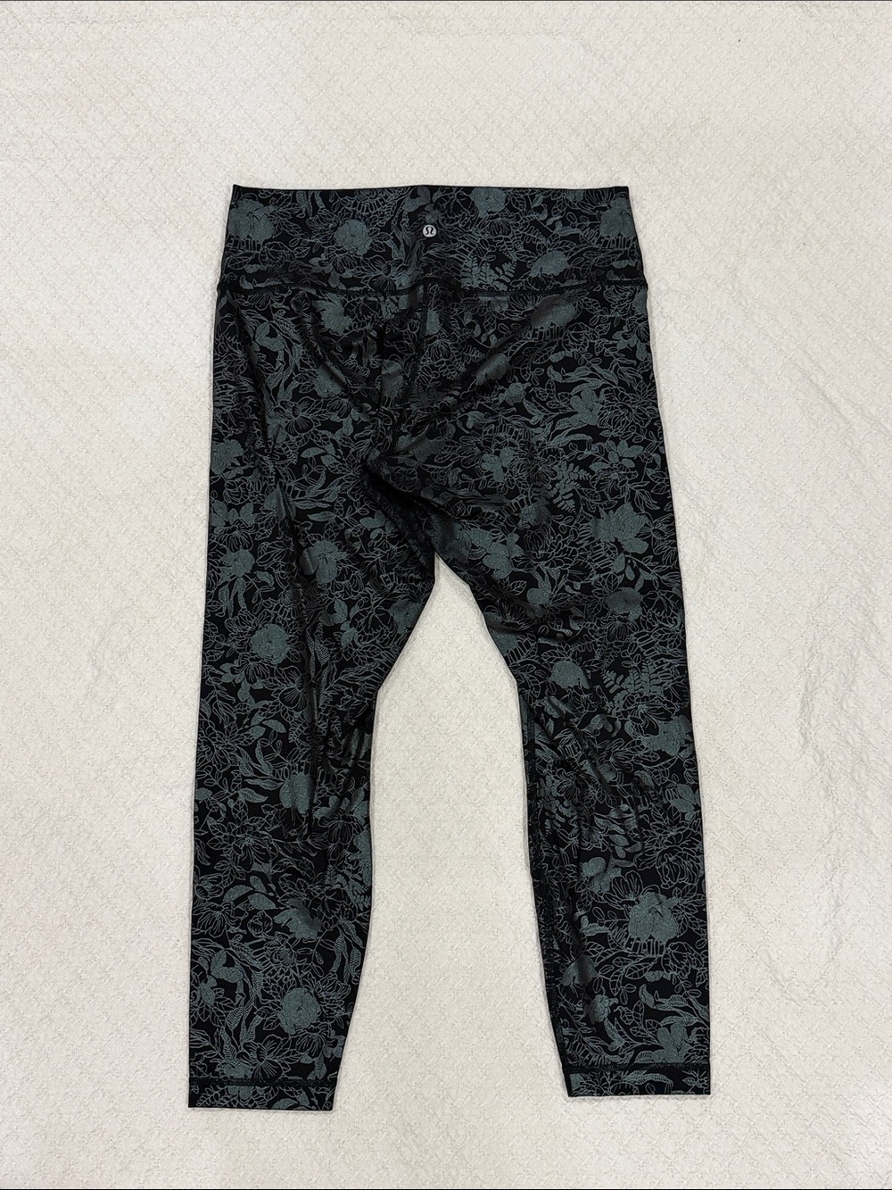 lululemon athletica Black Floral leggings